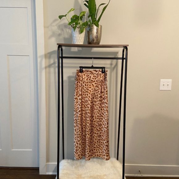 Free People Normani Leopard Print Midi Skirt - Picture 4 of 5